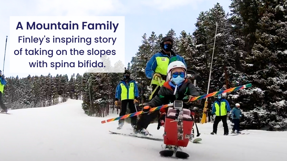 A Mountain Family: Finley's inspiring story of taking on the slopes with spina bifida