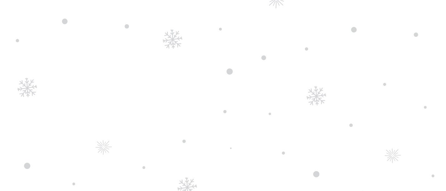 white background with snowflakes